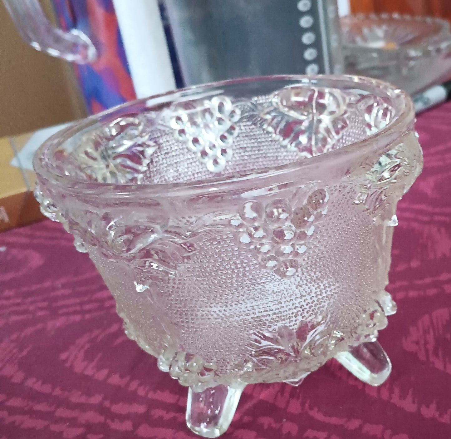 Crystal small candy dish or a trinket dish