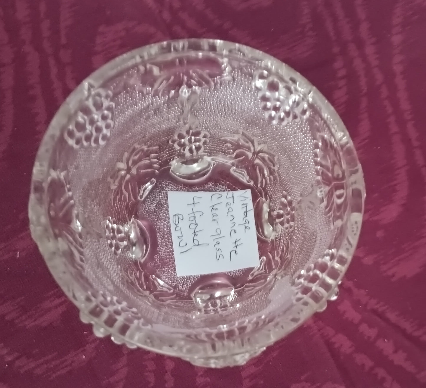 Crystal small candy dish or a trinket dish