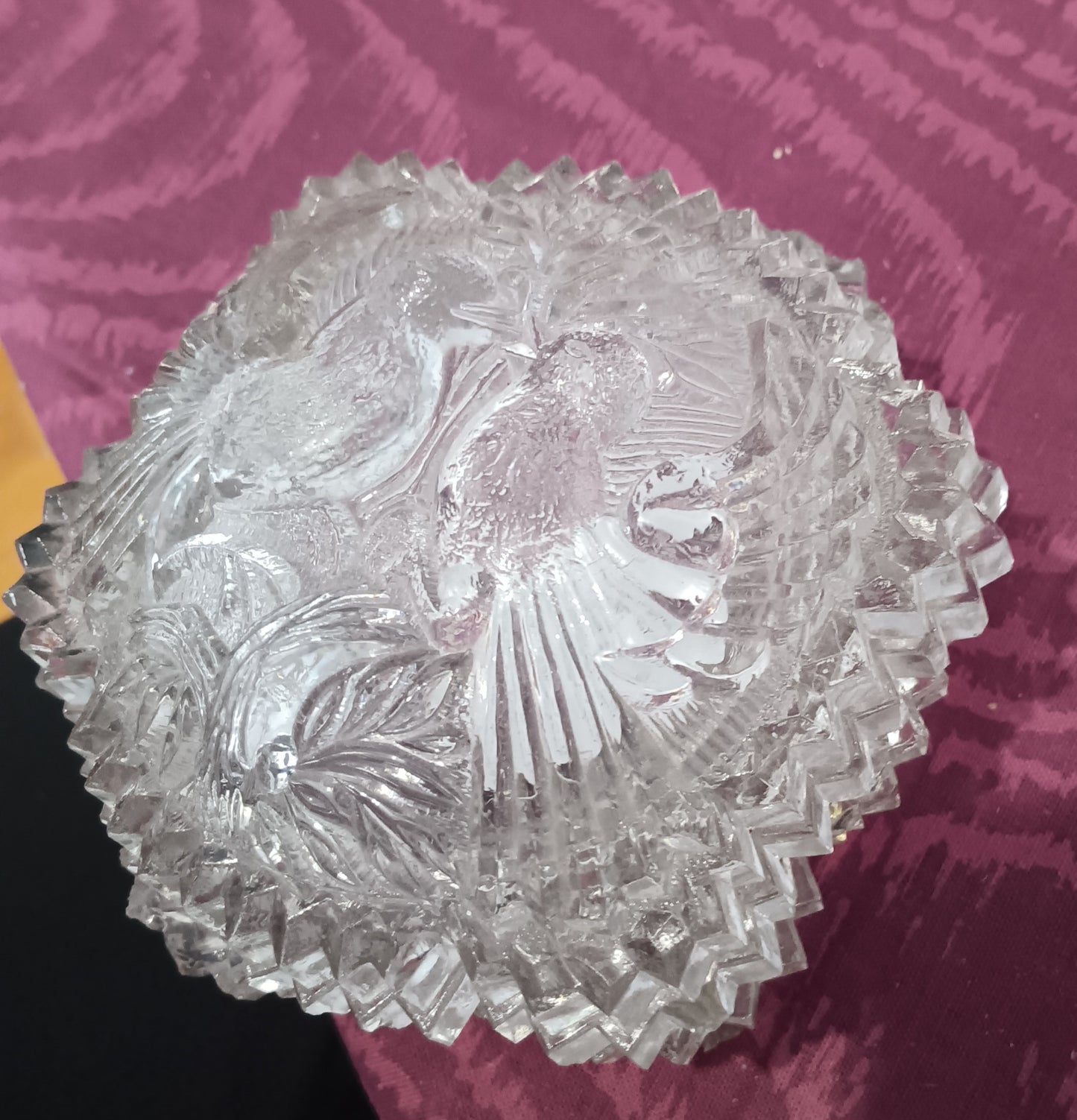 Crystal small candy dish or a trinket dish