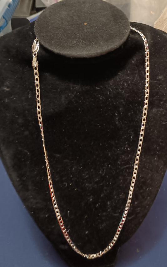 Sterling silver square chain